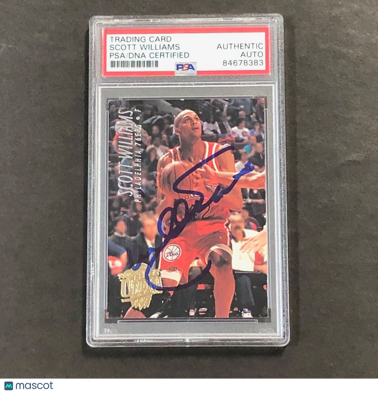 1994-95 Fleer Ultra #312 Scott Williams Signed Card AUTO PSA Slabbed 76ers