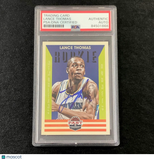 2012-13 Panini Past and Present #157 Lance Thomas Signed Card AUTO PSA Slabbed R