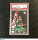 2006-07 Upper Deck #9 Al Jefferson Signed Card AUTO PSA Slabbed Celtics