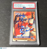 1991 NFL Pro Set #15 Mike Horan Signed Card AUTO 10 PSA slabbed Denver Broncos