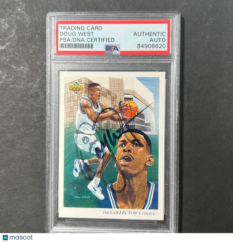1992-93 Upper Deck #59 Doug West Signed Card AUTO PSA Slabbed Minnesota Timberwo