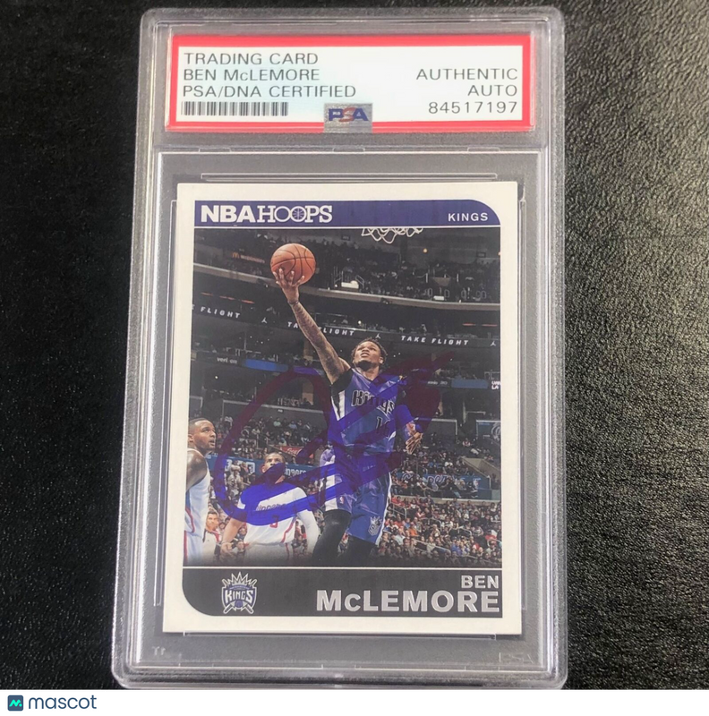 2014-15 NBA Hoops #216 Ben McLemore Signed Card AUTO PSA Slabbed Kings