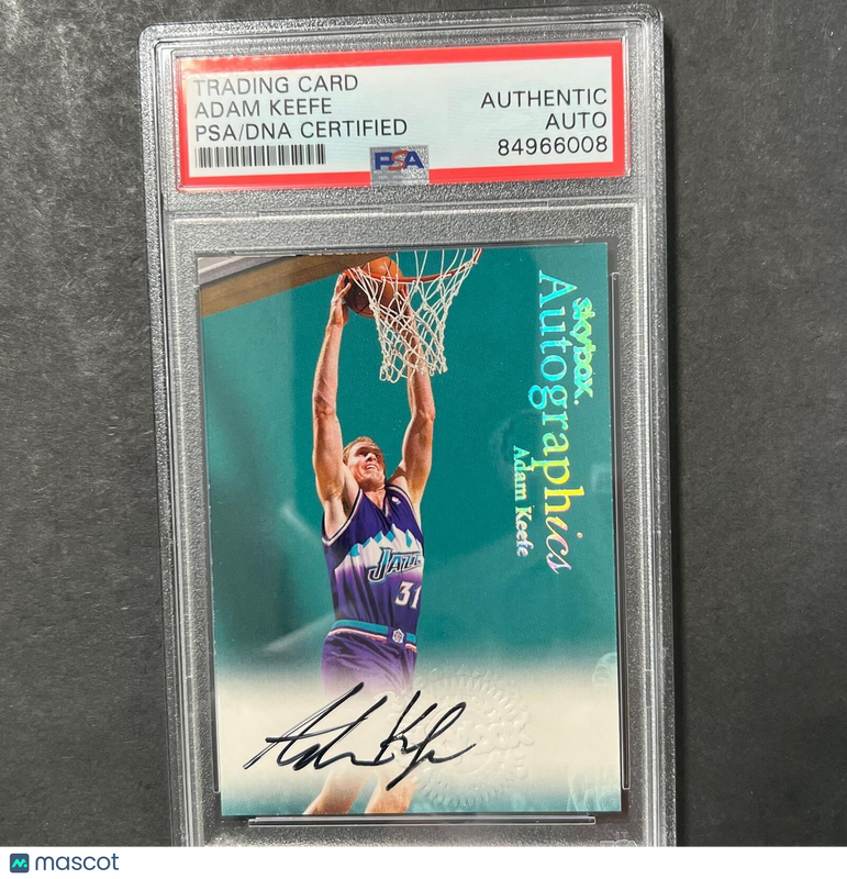 1999 Fleer Skybox Adam Keefe Signed Card AUTO PSA Slabbed Jazz