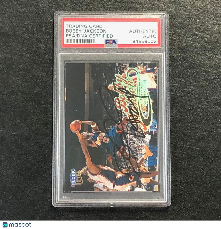 1998-99 Fleer Ultra #37 Bobby Jackson Signed Card AUTO PSA Slabbed Nuggets
