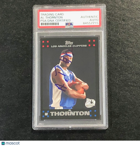 2007-08 Topps #124 Al Thornton Signed Card AUTO PSA Slabbed RC Clippers