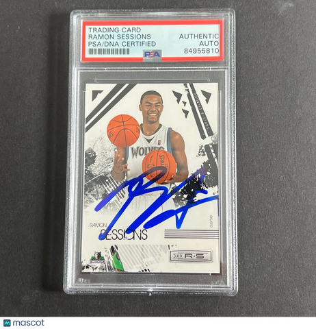 2009-10 Panini Rookies and Stars #52 Ramon Sessions Signed AUTO PSA Slabbed Timb