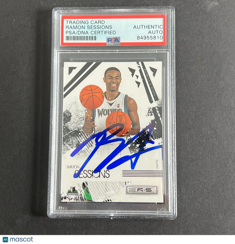 2009-10 Panini Rookies and Stars #52 Ramon Sessions Signed AUTO PSA Slabbed Timb