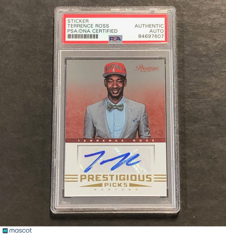 2012-13 Panini Prestige #52 Terrence Ross Signed Card AUTO PSA/DNA Slabbed Rapto