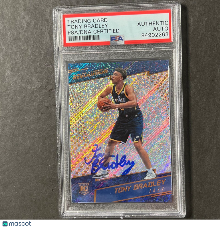 2017-18 Panini Revolution #112 Tony Bradley Signed Card AUTO PSA Slabbed RC Jazz