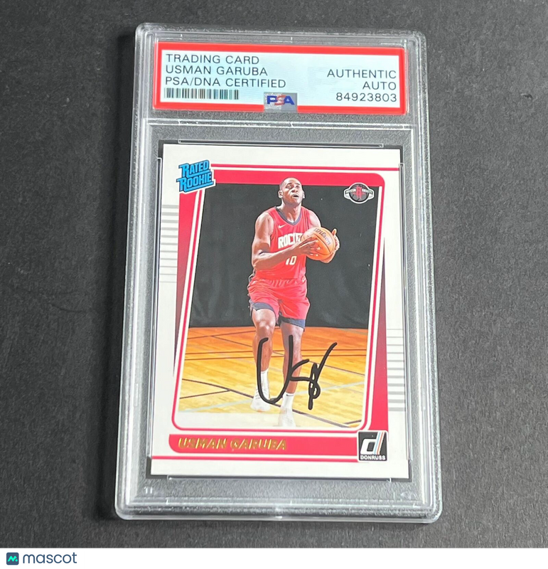 2021-22 Panini Donruss #238 Usman Garuba Signed Card AUTO PSA Slabbed Rockets