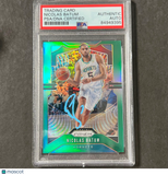 2019-20 Panini Prizm Silver #57 Nicolas Batum Signed Card AUTO PSA Slabbed Horne