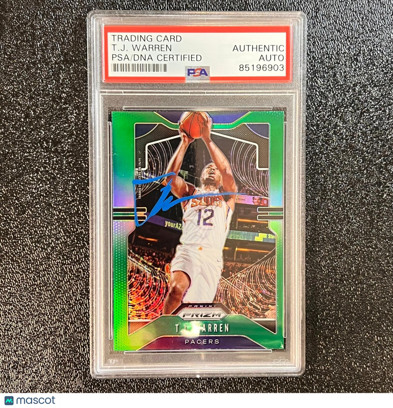 2019-20 Panini Prizm #228 TJ WARREN Signed card AUTO PSA Slabbed Pacers