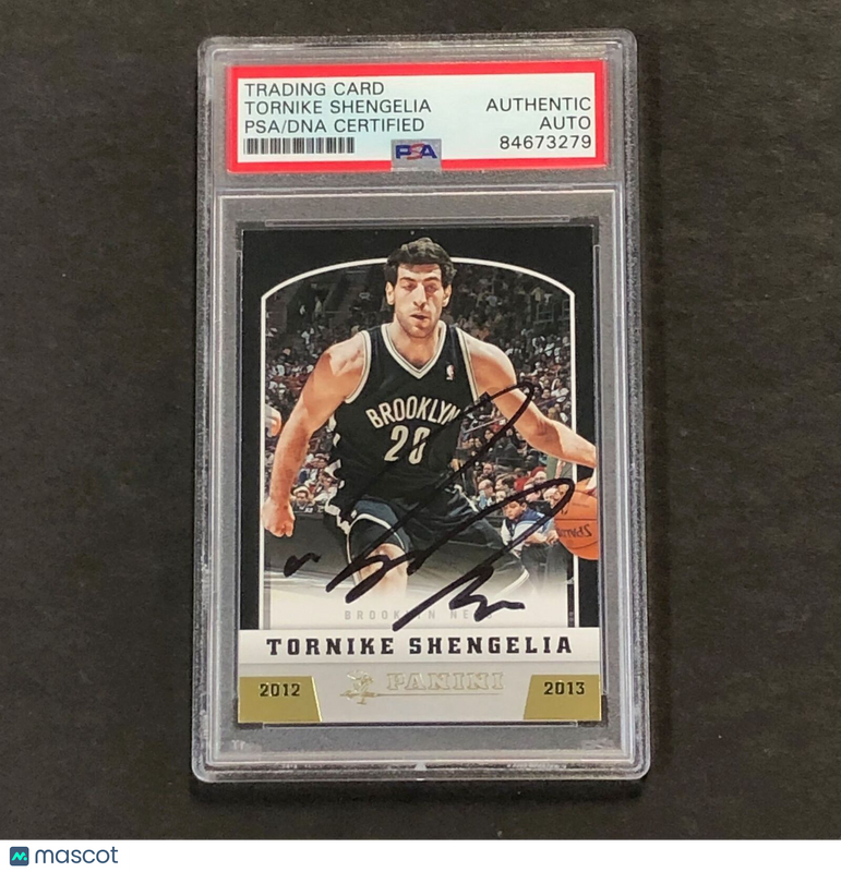 2012-13 Panini Basketball #293 Tornike Shengelia Signed Card PSA Slabbed Nets
