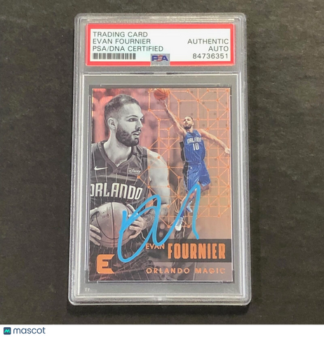2017-18 Panini Essentials #65 EVAN FOURNIER Signed Card AUTO PSA Slabbed Magic