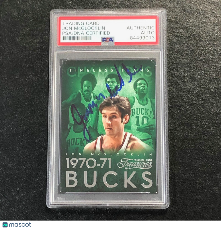2013-14 Panini Timeless Treasures #35 Jon McGlocklin Signed Card AUTO PSA/DNA Sl
