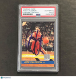 2010-11 Panini Donruss #32 Jose Calderon Signed Card AUTO PSA Slabbed Raptors