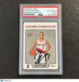 2008-09 Topps Basketball #206 Jerryd Bayless Signed Card AUTO PSA Slabbed Trail