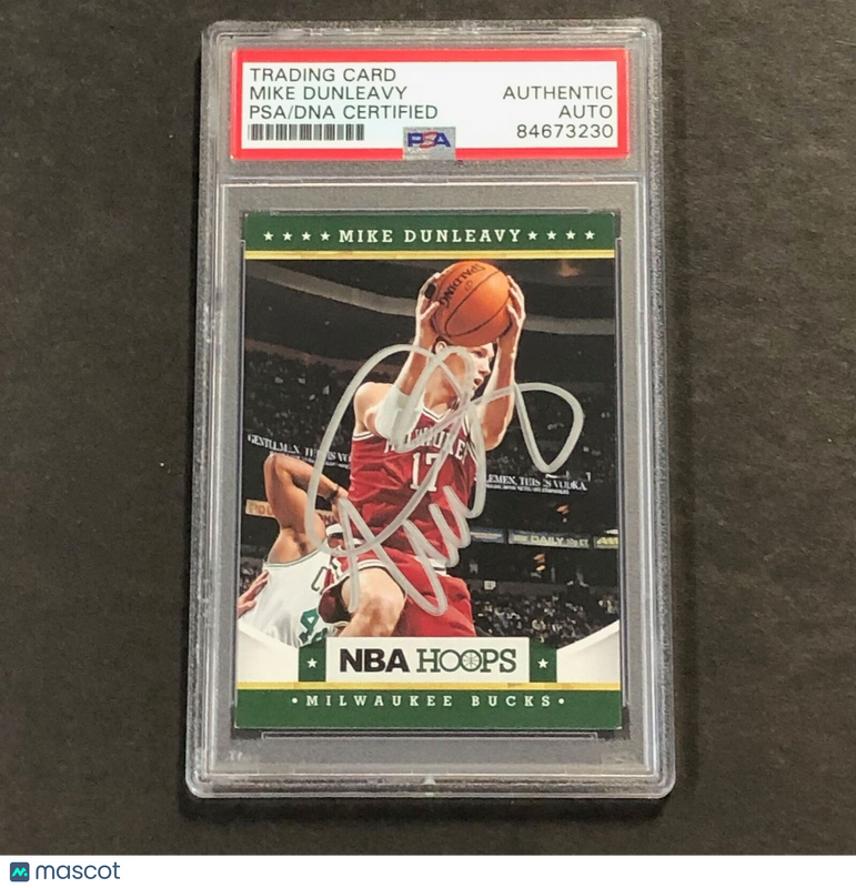 2012-13 NBA Hoops #105 Mike Dunleavy Signed Card PSA/DNA Slabbed Bucks