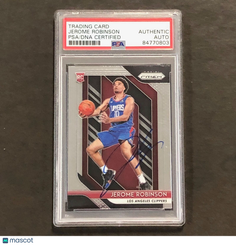 2018-19 Panini Prizm #194 JEROME ROBINSON Signed Card AUTO PSA Slabbed Clippers