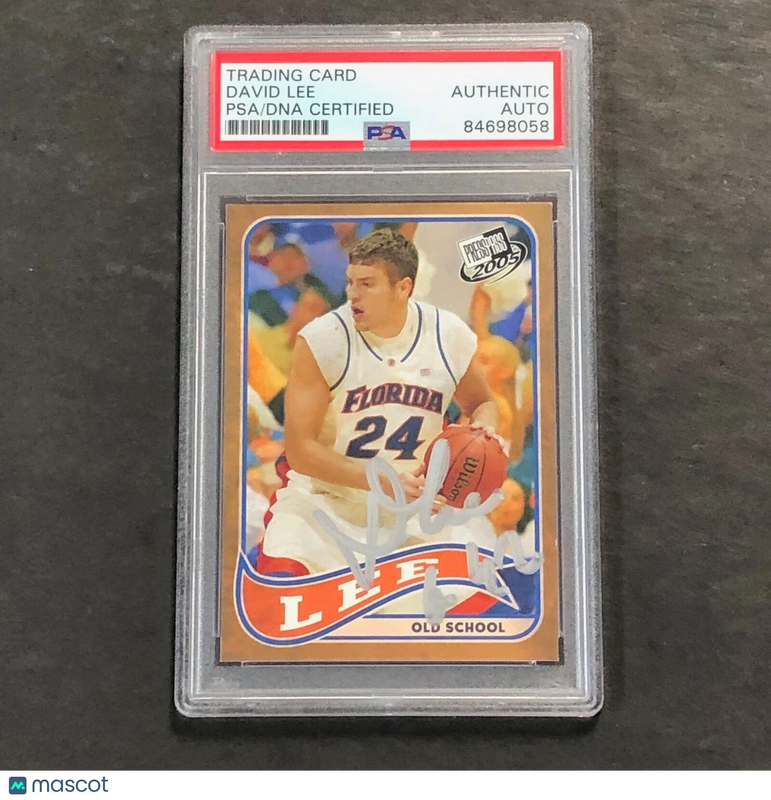 2005 PressPass #12/25 David Lee Signed Card AUTO PSA Slabbed