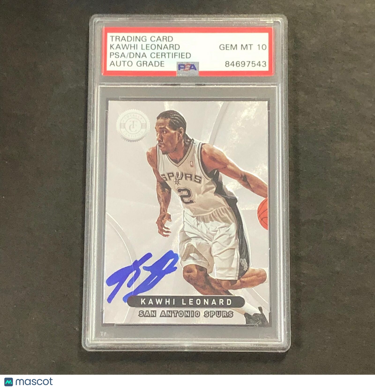 2012-13 Totally Certified #11 Kawhi Leonard Signed Card PSA Auto 10 Autographed
