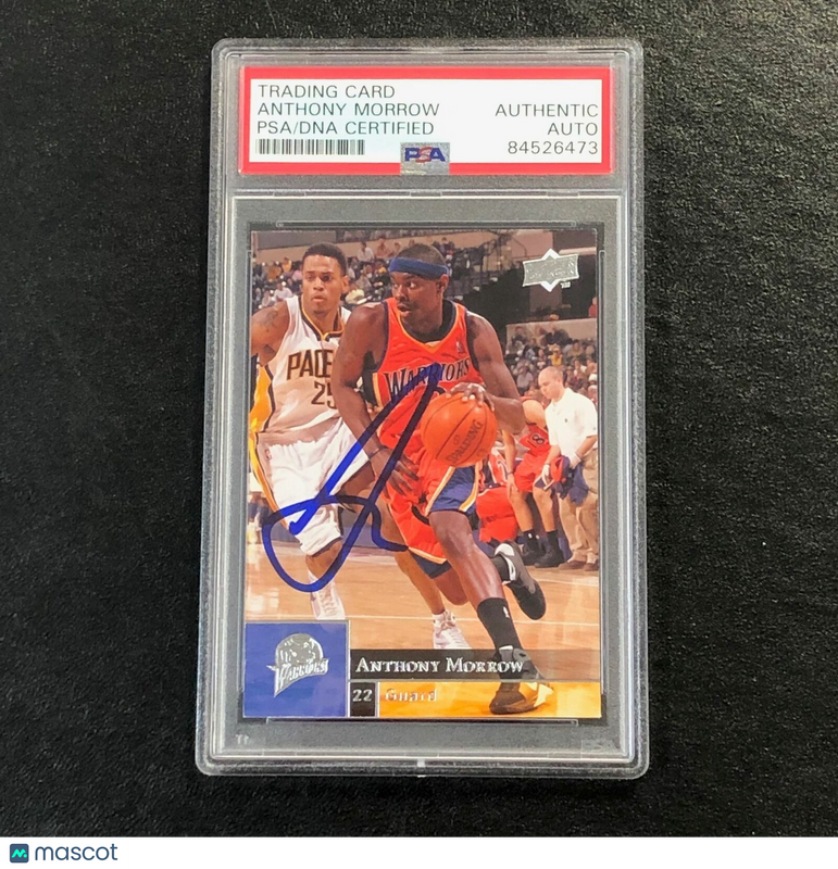 2009-10 Upper Deck Basketball #58 ANTHONY MORROW Signed Card AUTO PSA/DNA Slabbe