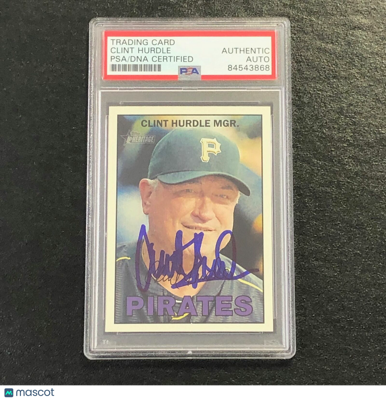 2016 Topps Heritage #273 Clint Hurdle Signed Card PSA Slabbed Auto Pirates