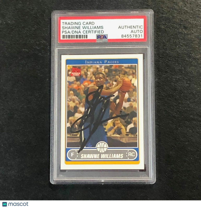 2006-07 Topps #222 Shawne Williams Signed Card Auto PSA Slabbed Pacers