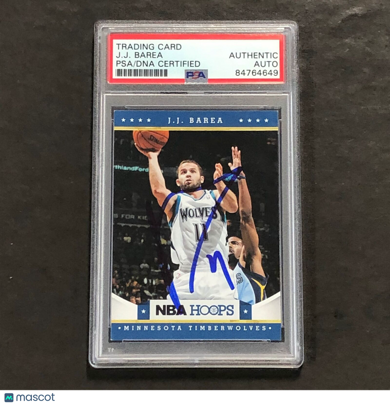 2012-13 NBA Hoops #122 JJ Barea Signed Card AUTO PSA/DNA Slabbed Timberwolves