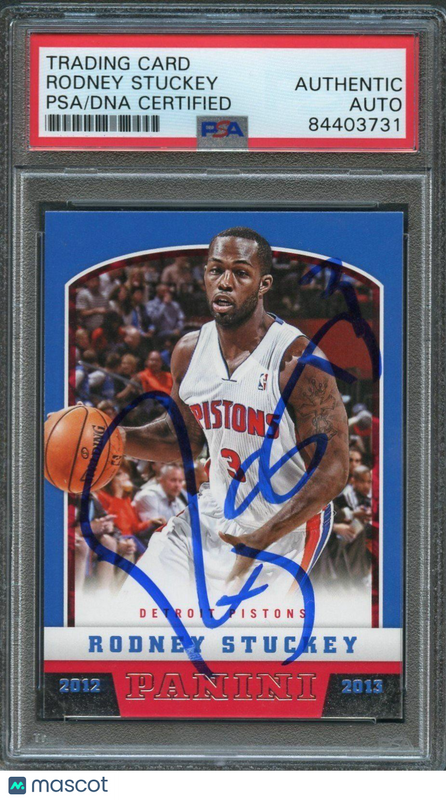 2012-13 Panini Basketball #145 Rodney Stuckey Signed Card AUTO PSA Slabbed Pisto