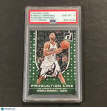 2014-15 Panini Donruss Production Line #2 Kendall Marshall Signed Card AUTO GRAD