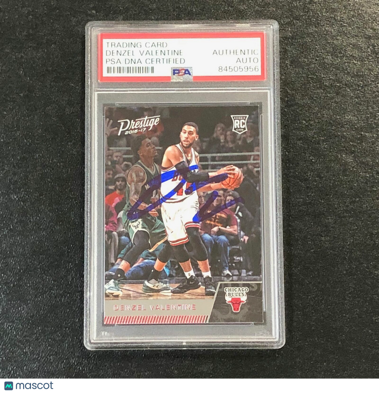 2016-17 Panini Prestige #164 Denzel Valentine Signed Card AUTO PSA Slabbed Bulls