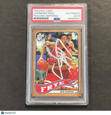2005 PressPass #5 Channing Frye Signed Card AUTO PSA Slabbed RC Arizona