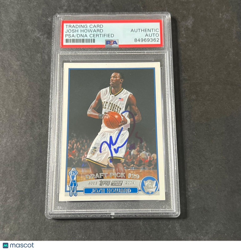 2003-04 TOPPS #249 Josh Howard Signed Card AUTO PSA/DNA Slabbed
