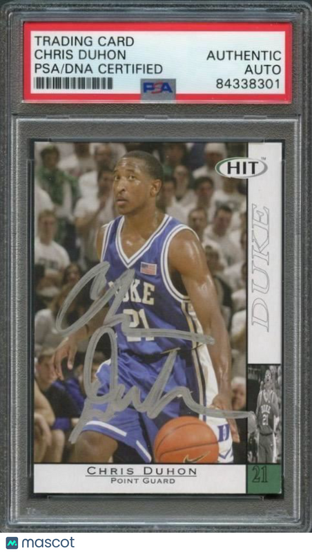 2004 SAGE Hit #21 Chris Duhon Signed Card AUTO PSA Slabbed