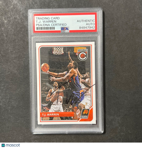 2015-16 Panini Complete #235 TJ WARREN Signed Card AUTO PSA Slabbed Suns