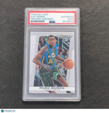 2013-14 Panini Prizm #162 Alec Burks Signed Card Auto PSA/DNA Encapsulated Jazz