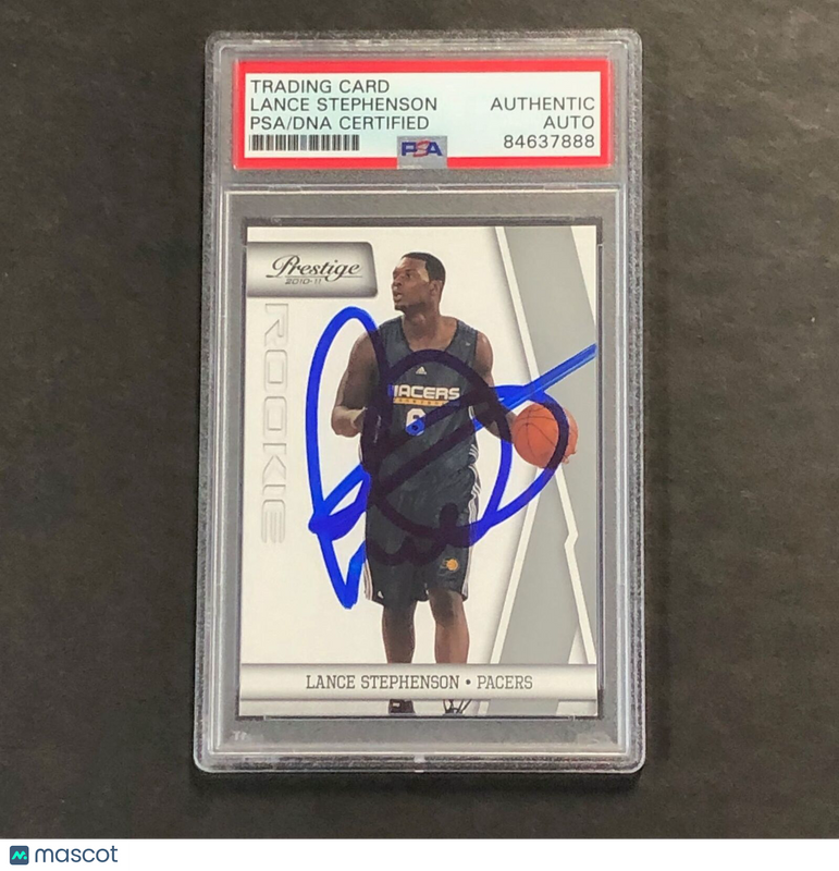 2009-10 Panini Prestige #198 Lance Stephenson Signed Card AUTO PSA Slabbed Pacer