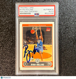 2006 Topps Rookie Card #225 Ryan Hollins Signed Card AUTO PSA Slabbed RC Bobcats