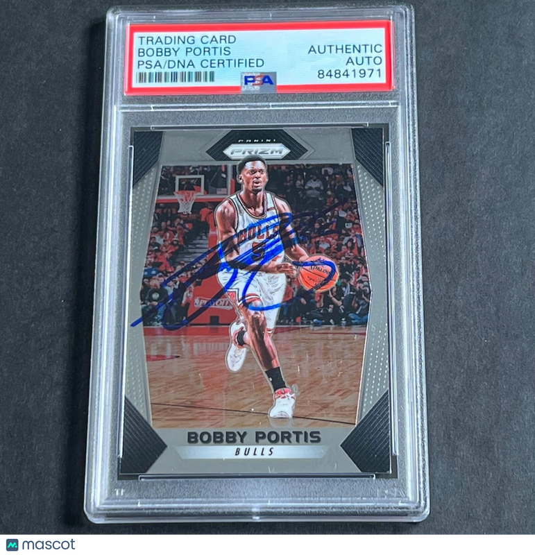 2017-18 Panini Prizm #245 Bobby Portis Signed Card AUTO PSA Slabbed Bulls