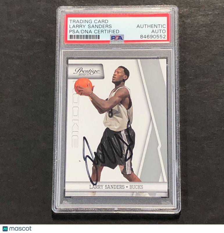 2010-11 Panini Prestige #225 Larry Sanders Signed Card PSA/DNA Slabbed Bucks