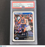 2014-15 Panini Hoops #4 Nikola Vucevic Signed Card AUTO PSA Slabbed Magic