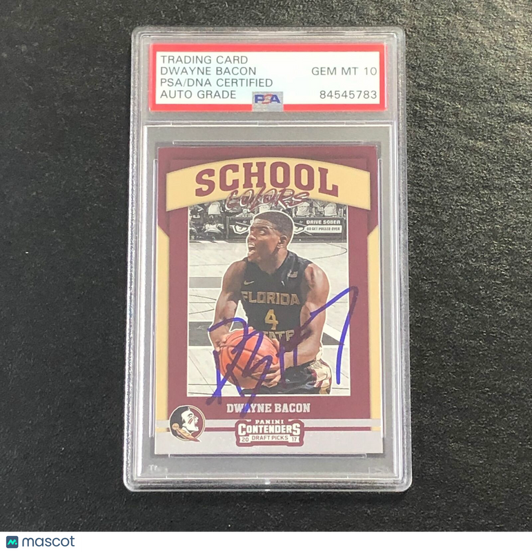 2017-18 Contenders Draft Picks #20 Dwayne Bacon Signed Card AUTO PSA Slabbed Flo