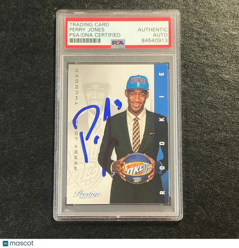 2012-13 Panini Prestige #224 Perry Jones Signed Card AUTO PSA Slabbed RC Thunder