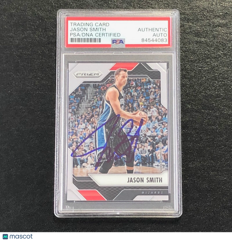 2016-17 Panini Prizm #300 Jason Smith Signed Card Auto PSA Slabbed Wizards