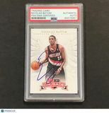2012-13 Panini Crusade #40 Nicolas Batum Signed Card AUTO PSA Slabbed Trail Blaz