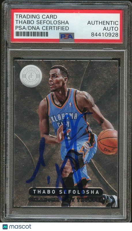 2012-13 Totally Certified #283 Thabo Sefolosha Signed Card Auto PSA/DNA Slabbed