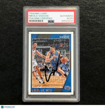 2016-17 NBA Hoops #78 Nikola Vucevic Signed Card AUTO PSA Slabbed Magic