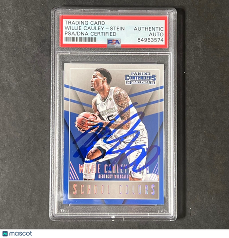 2015-16 Contenders Draft Picks #50 Willie Cauley-Stein Signed Card AUTO PSA Slab