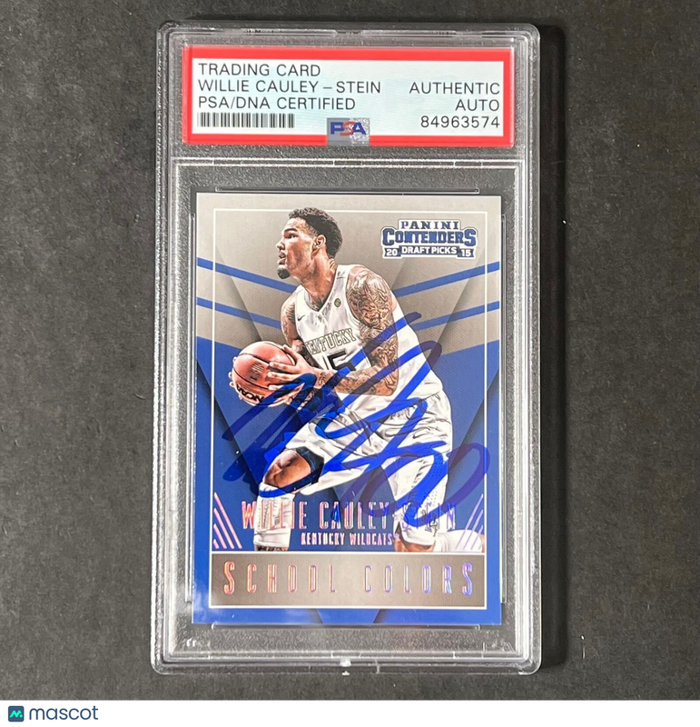 2015-16 Contenders Draft Picks #50 Willie Cauley-Stein Signed Card AUTO PSA Slab